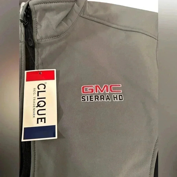 GMC Sierra HD Soft Shell Gray/Black Jacket Men’s size Medium GM Official New - Picture 6 of 15